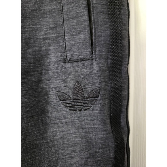 Vintage Adidas Side Stripe Lined Windbreaker Track Pants, Gray, Small - Picture 2 of 5
